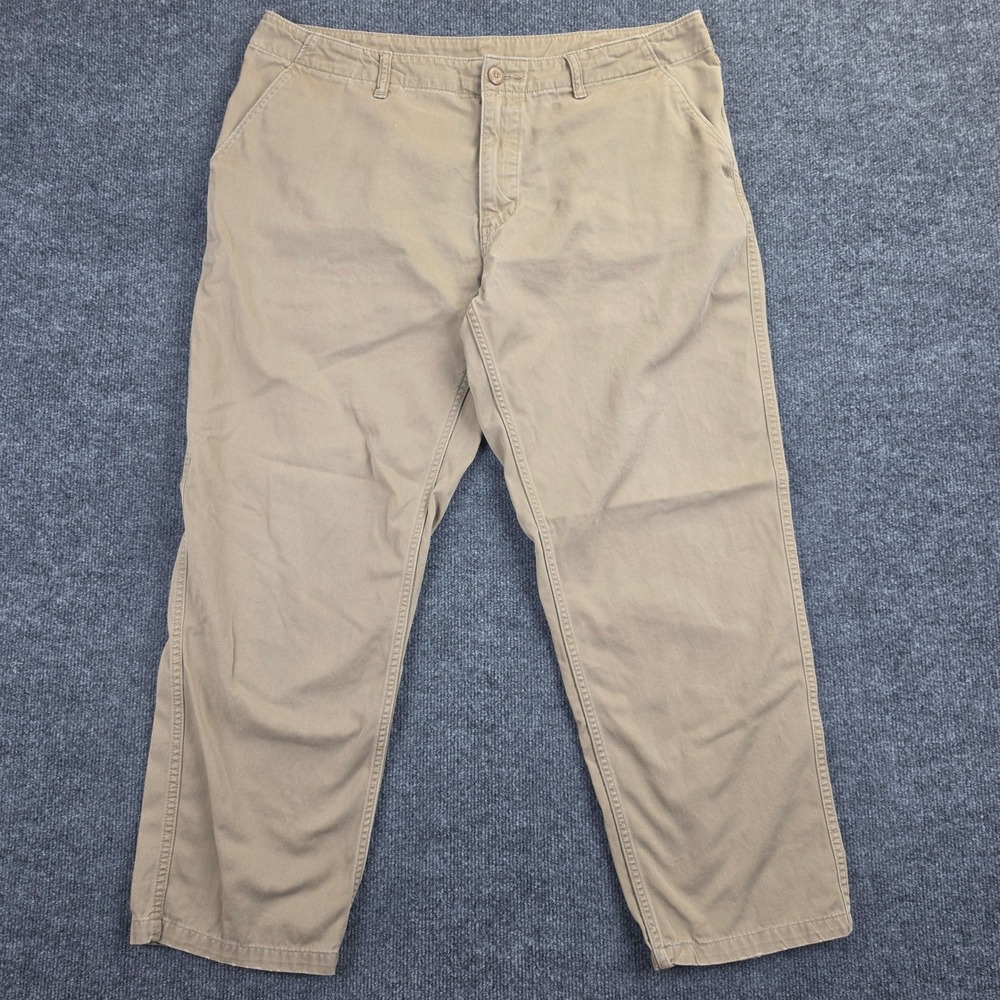 Patagonia Four Canyons Twill Pants Mens 38x28 Regular Fit Straight Leg Tan 56060